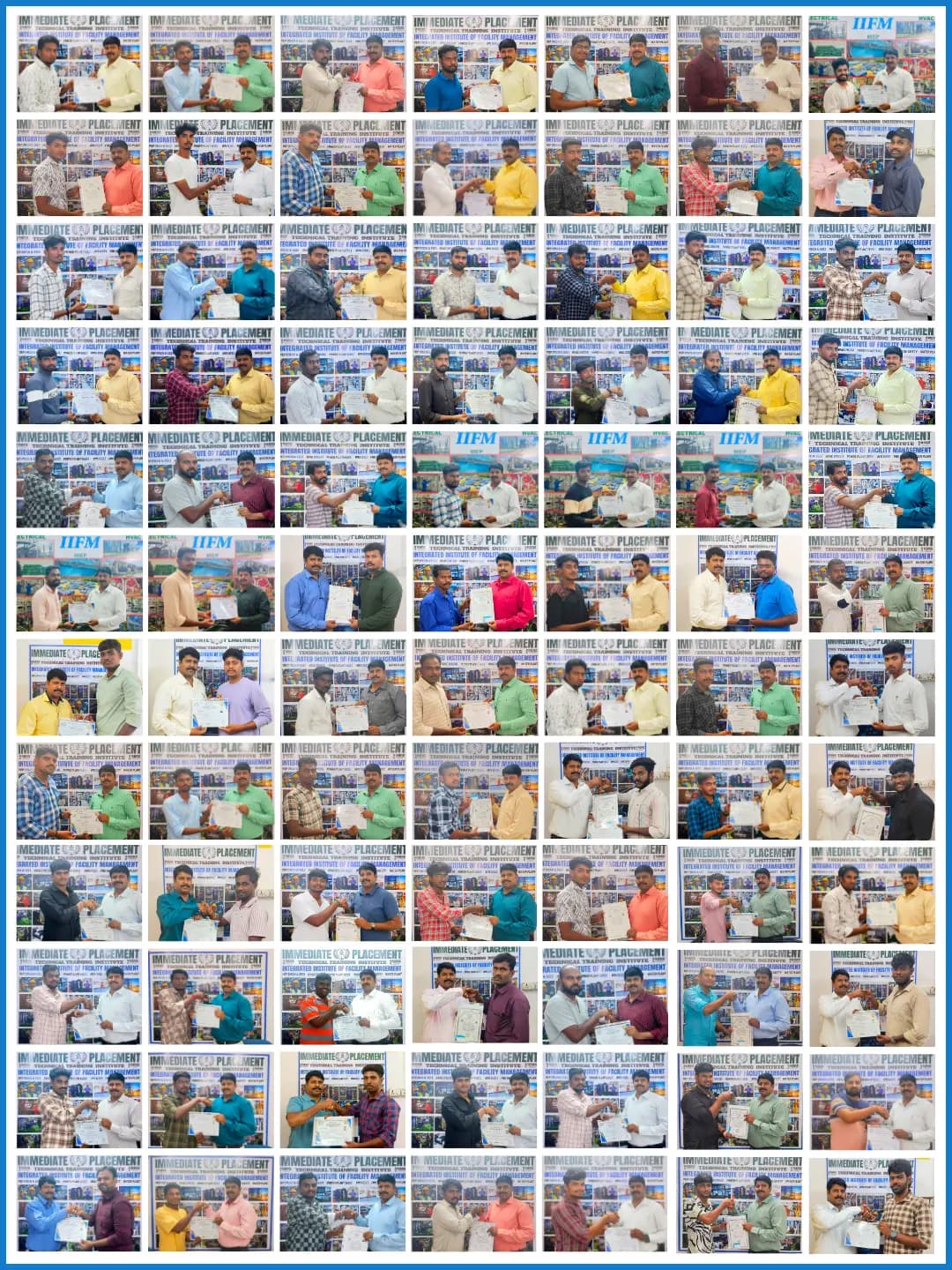 IIFM Academy certified candidates with founder - Mobile